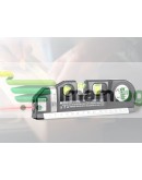Прецизен лазерен нивелир с 2,5 м ролетка, лазер, 3 LED режима, USB